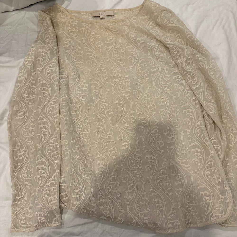 LOFT sheer top